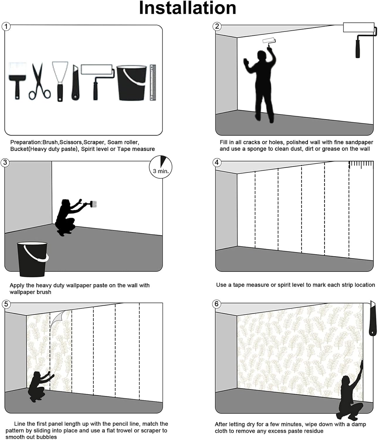 Mural Wallpaper Large City Night View Wall Mural for Bedroom Living Room TV Background Sofa Wall(Not Peel and Stick)