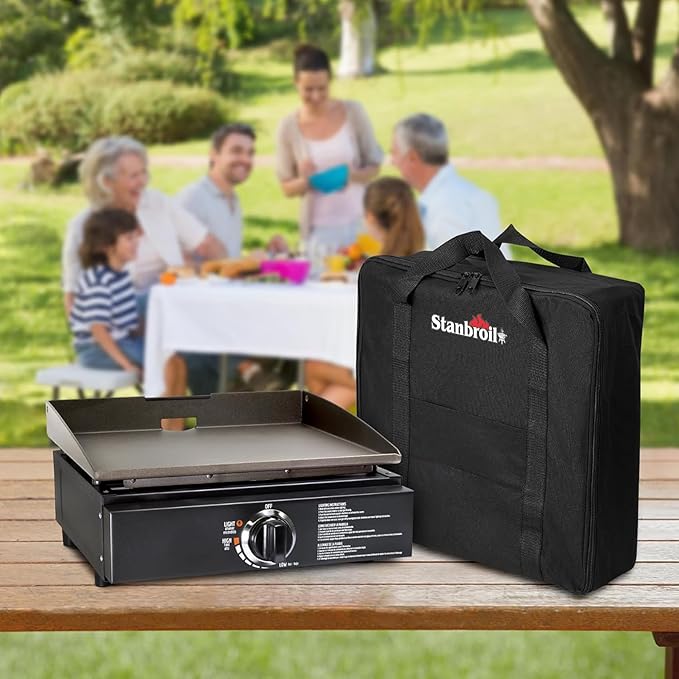 Stanbroil Carry Bag for 17 Inch Blackstone Tabletop Griddle Without Metal Hood, Black
