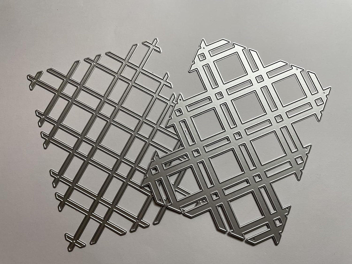 Cutting Dies Metal Stencils Scrapbooking Tools Flowers Lace Frame DIY Embossing Template for Paper Card Making Album Arts Crafts Supplies (Stripes Layer-14.3x11.1cm)