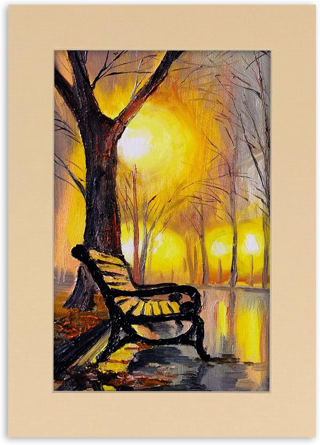 Pack of 25 Acid Free 11x14 Mats Bevel Cut for 8.5x11 Photos - Beige Precut Matboards For Pictures, Photos, Framing - 4-ply Thickness