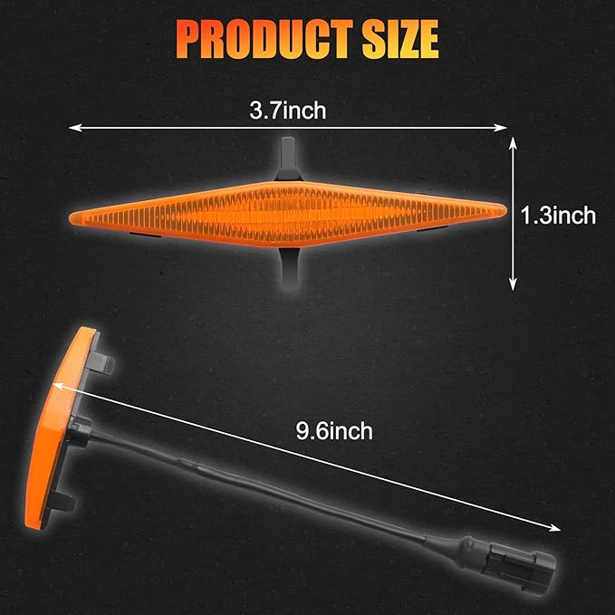 4 PCS Grill Led Lights, Amber Raptoor Grille Lights Plug Play Car Accessories for Toyota 4Runner 2014-2024 TRD Pro Grille and 2014-2019 SR5, Premium, Limited, TRD Off-Road (Amber)
