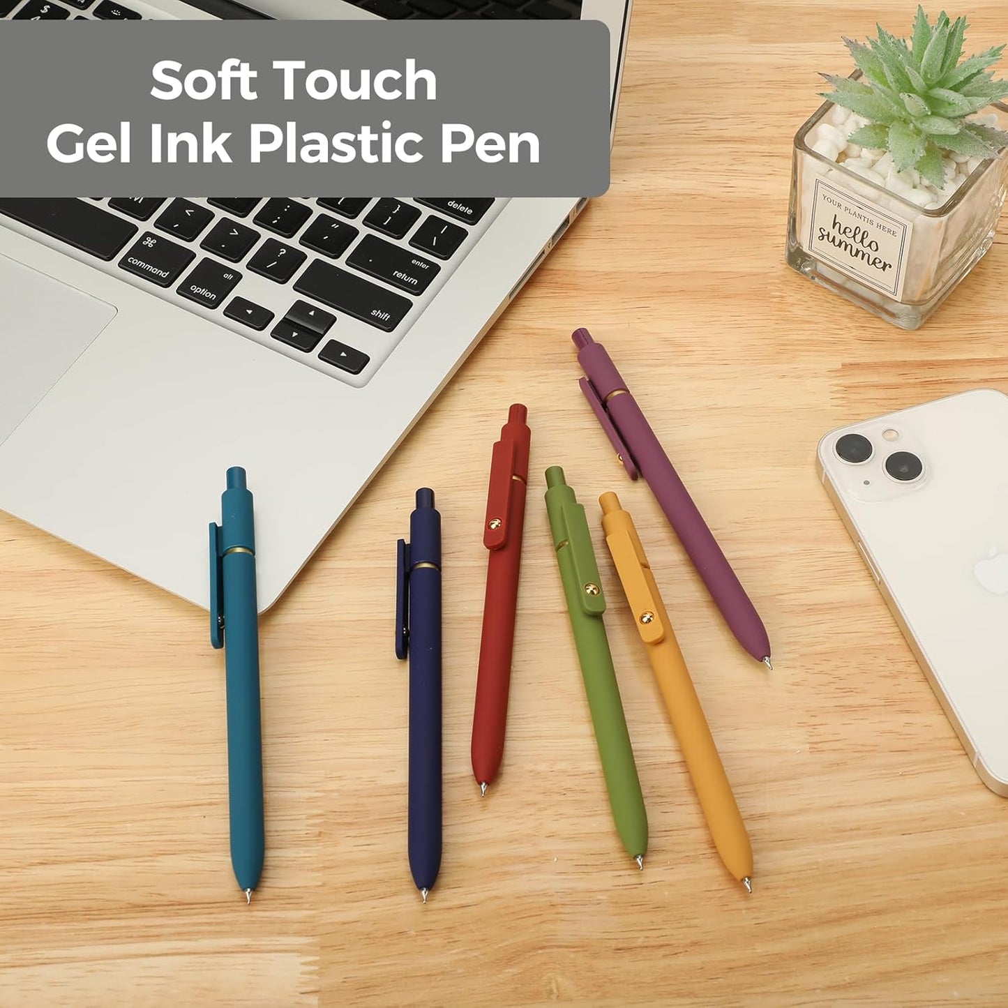 Ddaowanx Gel Pens, 24 Pcs 0.5mm Quick Dry Black Ink Pens Fine Point Smooth Writing Pens, Cute Office School Supplies Gifts for Women (24 Pcs Vintage-Black Ink)