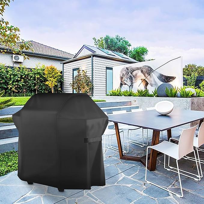 52 Inch 3 Burner Grill Cover, Fits for Weber Spirit 300, Weber Genesis Sliver, Char Broil, Nexgrill, Brinkmann, Blue Rhino, Dyna Glo Grills. All Weather Barbecue Cover.