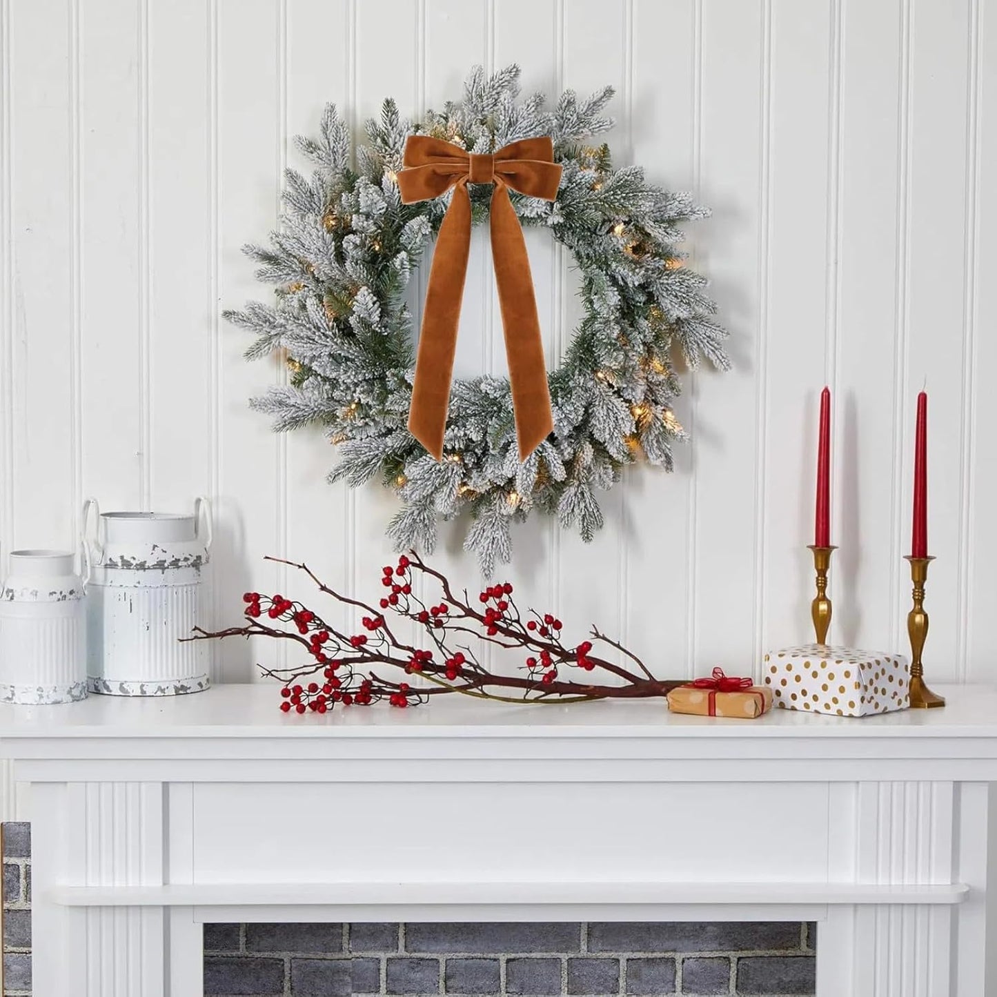 15 Yards Velvet Ribbon 1-1/2 Inch Single Face Brown Velvet Ribbon Spool Prefect for Wedding, Ribbons for Gift Wrapping, Christmas Tree Ornaments Wreath Hair Bows, Ribbons for Crafts