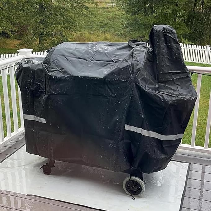 Grill Cover for Pit Boss Pro Series 850, 820 Wood Pellet Grill, 600D Heavy Duty Smoker Cover for 820D/ 820FB/ 820D3/ 820SC/ 820XL/ Z Grill 700 Series, All Weather Protection Waterproof BBQ Grill Cover