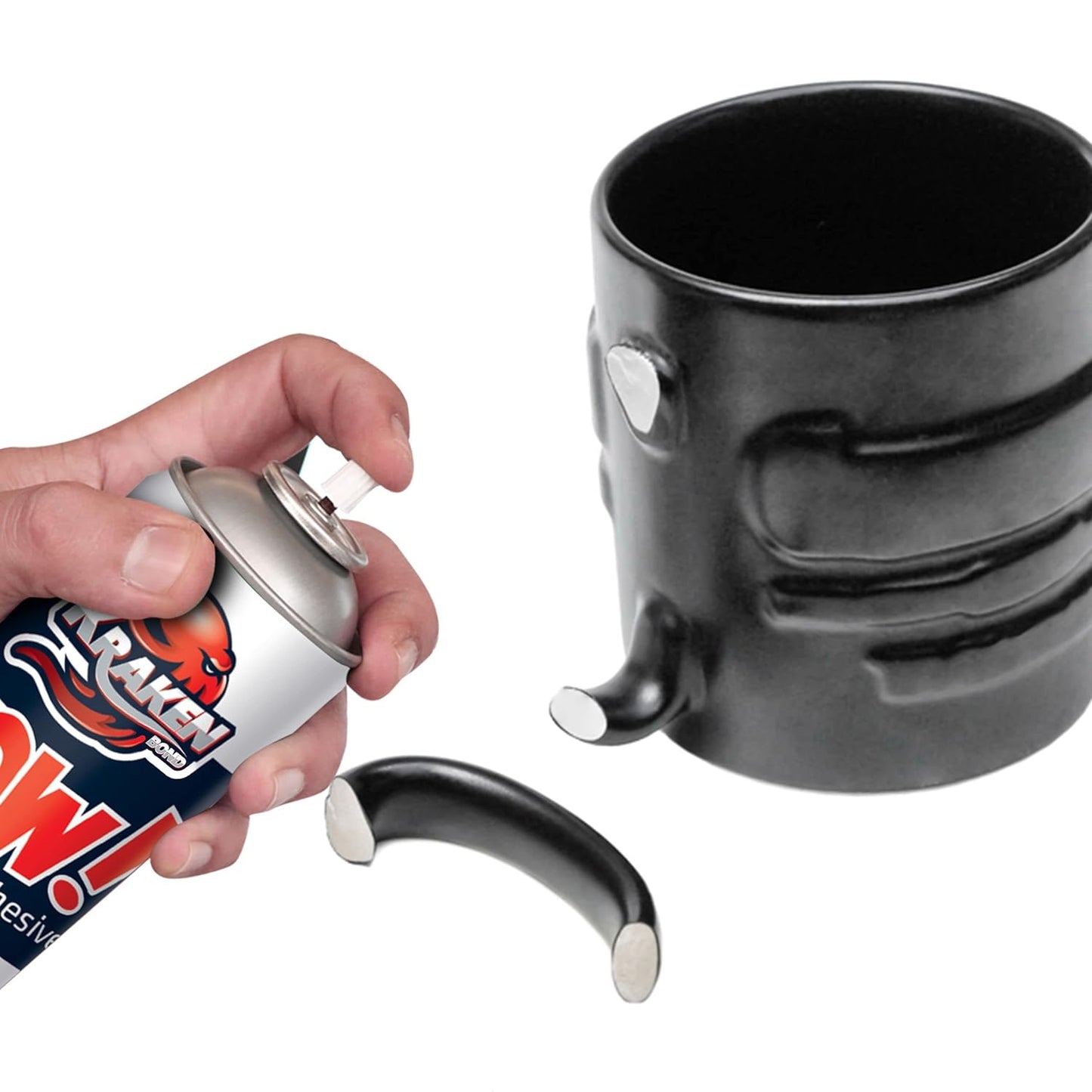 KRAKEN BOND Wow! Spray Adhesive Activator(3X6.76 Oz.) - Cyanoacrylate Super Glue Accelerator Spray for Plastic, Metal, Wood & PVC, CA Glue Activator | 3 Pack