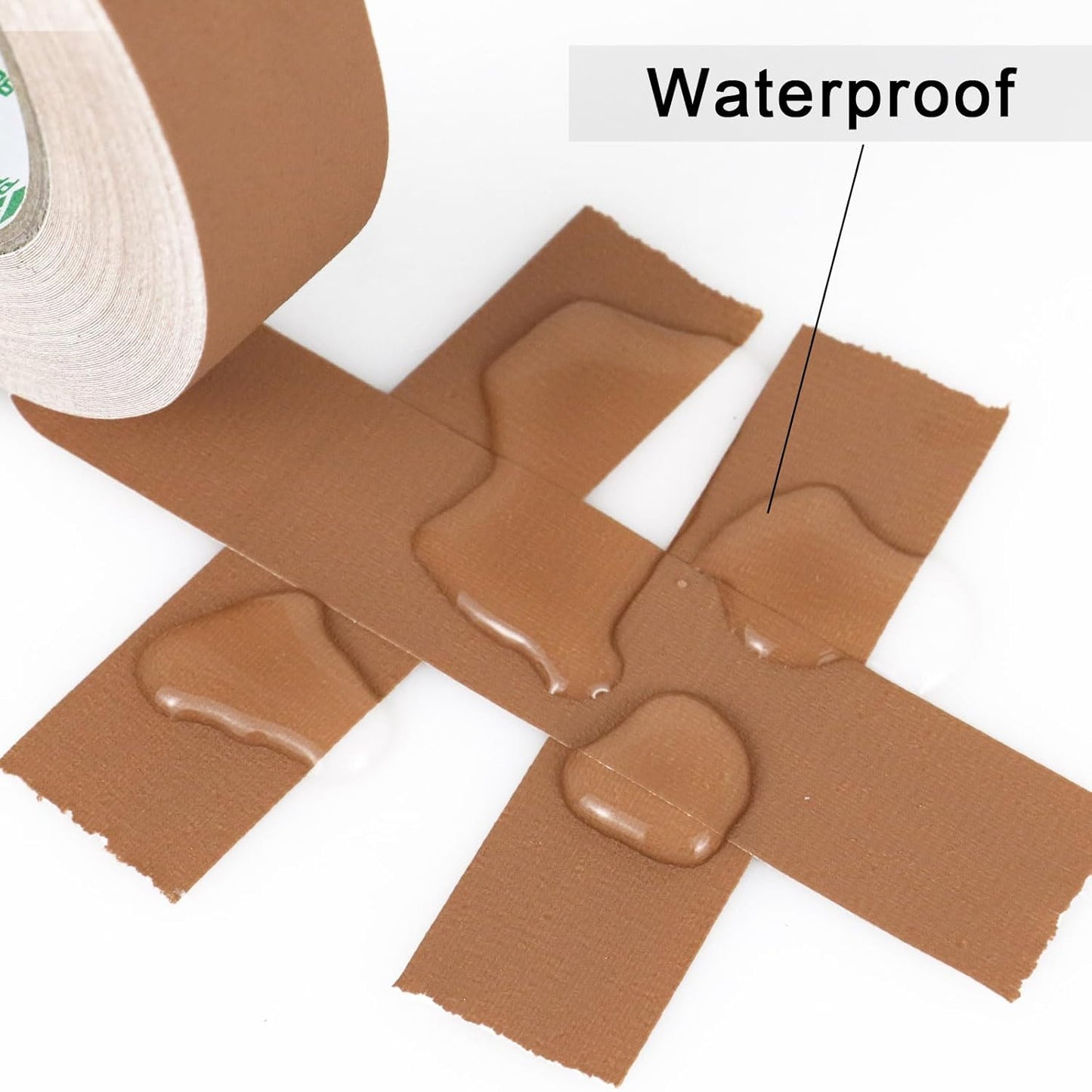 BOMEI PACK Brown Gaffer Tape, Matte Non-Reflective, 1inch x 30yds No Residue Hand Tear Self-Adhesive Gaffer Tape for Labeling, Cable, Stage, Photo Studio, Painters and Duct Repair, 1 Pack