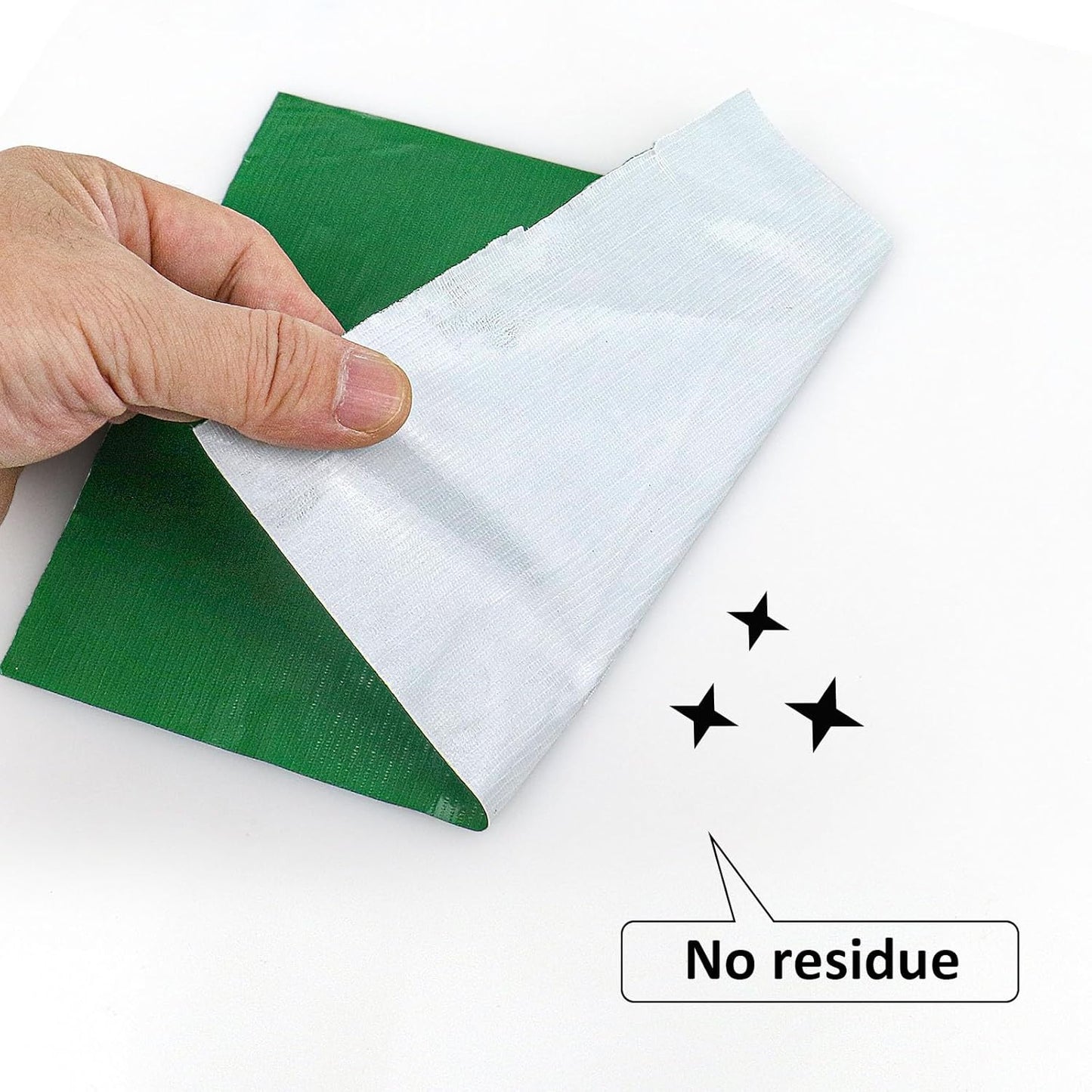 BOMEI PACK 6" Green Duct Tape,Wider Roll,6 Inches x 60 Yards,9 Mil Thick Heavy Duty, Industrial Strength,No Residue,Waterproof and Tear by Hand,Multi-Use for Indoor & Outdoor Repairs