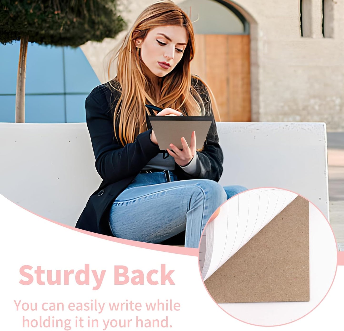 Legal Pads 5" X 8", 6 Pack Colored Note Pads, College Ruled Yellow Lined Paper Pads, Letter & Legal Ruled Pads, 30 Sheets per Small Writing Pads 5x8 for School, Home, Office, Business