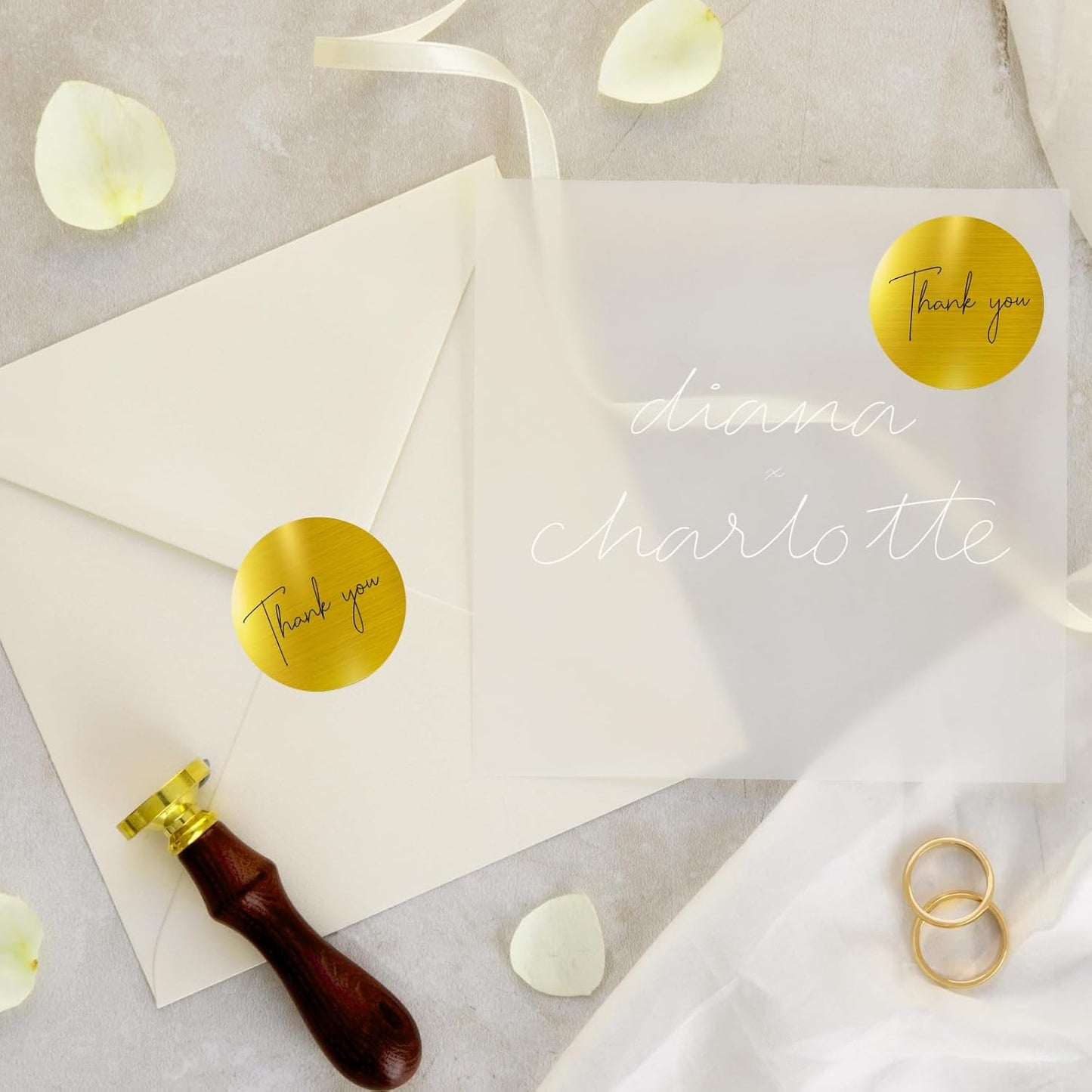 1.5" Holographic Direct Thermal Label Stickers, Round Printable Rainbow Glitter Thermal Printer Sticker Labels for Gift Wrapping, Self-Adhesive DIY Custom Logo Design- Gold