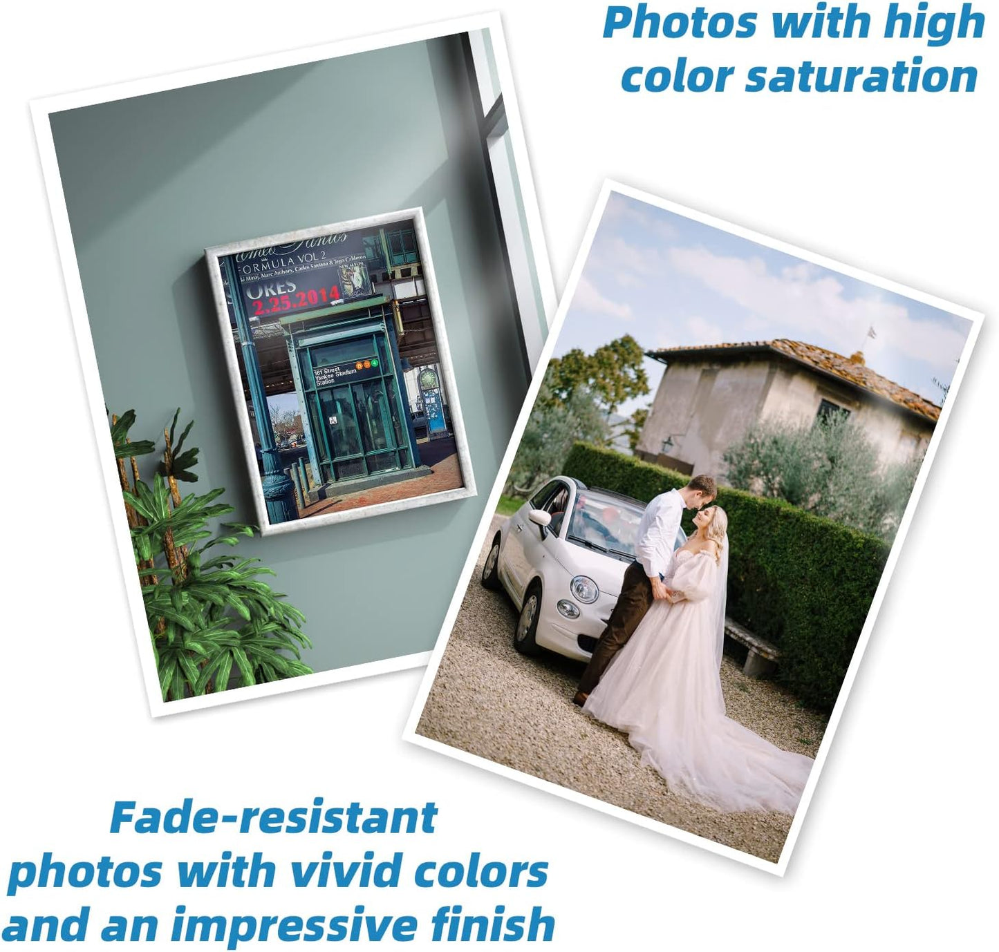 Uinkit 100 sheets Brochure Paper Glossy Double Sided 8.5x11 Inkjet 37lb 140gsm Dye ink Thin Photo Picture Flyer Calendar Magazine CD Cover letter