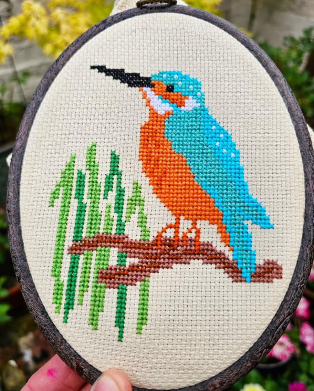 Aida Cloth 16 Count Cross Stitch Fabric,19×28inch (16CT,Off White)