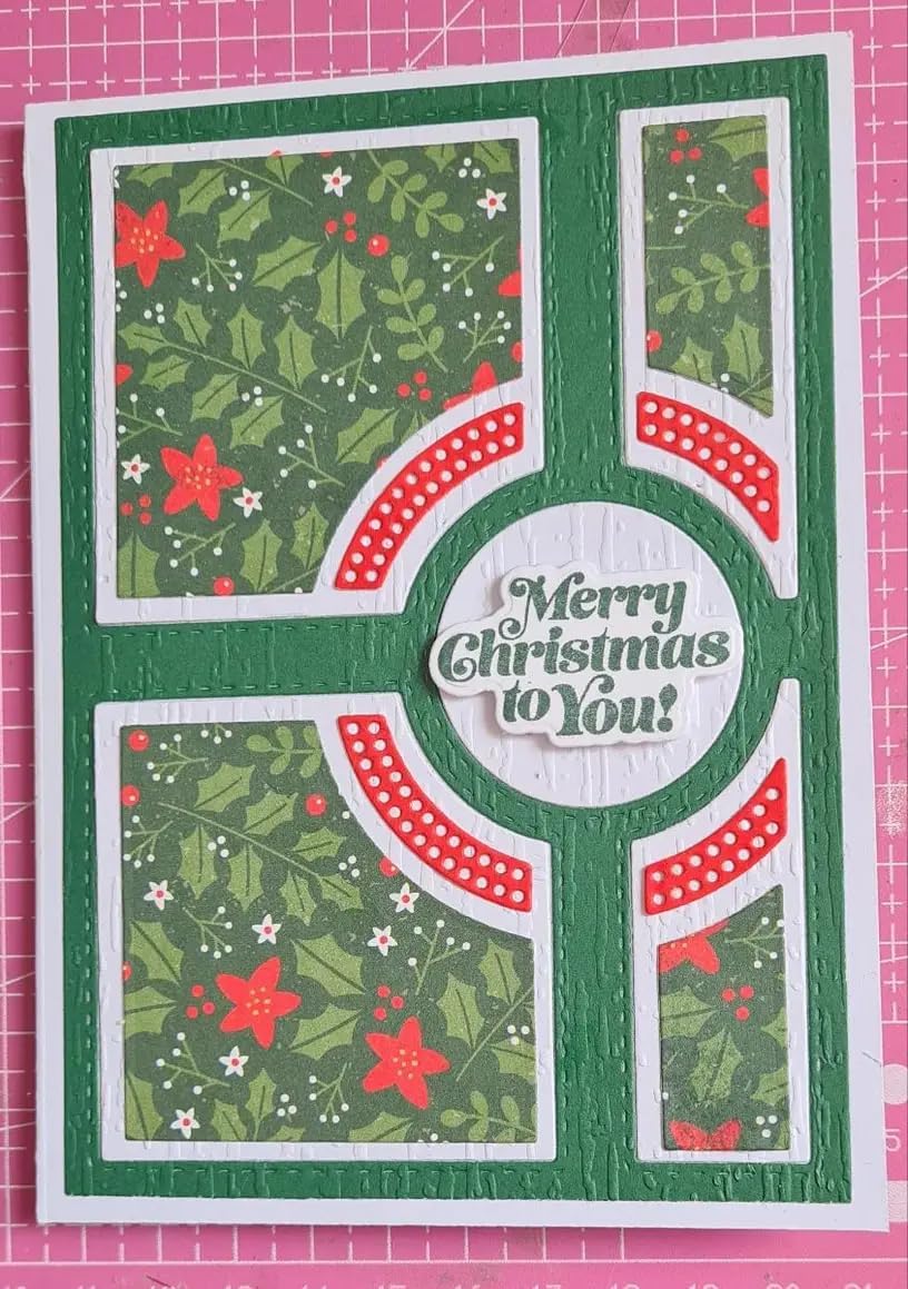 Lapoo Flowers Metal Cutting Die for Scrapbooking - Durable, Cut Stencils for DIY Scrapbook Photo Album Decorative Paper Card, Card Making Supplies (Cross Frame 5.6 x 3.9 in)