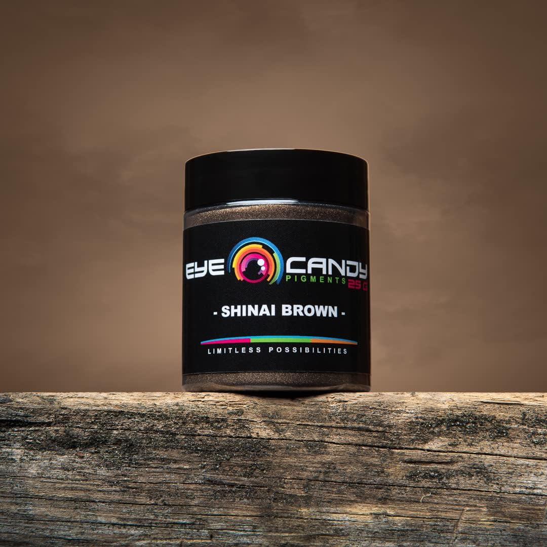 Eye Candy Premium Mica Powder Pigment “Shinai Brown” (50g) Multipurpose DIY Arts and Crafts Additive | Woodworking, Epoxy, Resin, Bath Bombs, Soap, Nail Polish, Lip Balm (Shinai Brown, 50G)