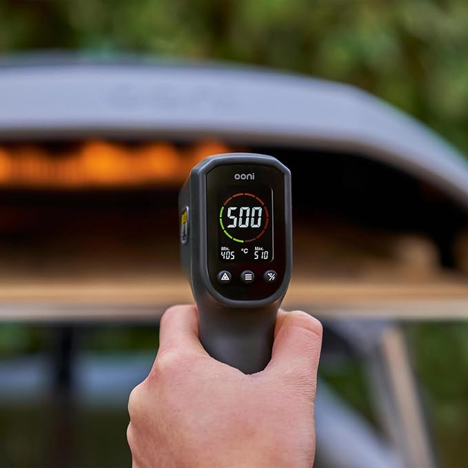 Ooni Koda 12 Portable Gas Pizza Oven Bundle - Pro Pizza Oven Bundle - 12" Bamboo Pizza Peel and IR Thermometer