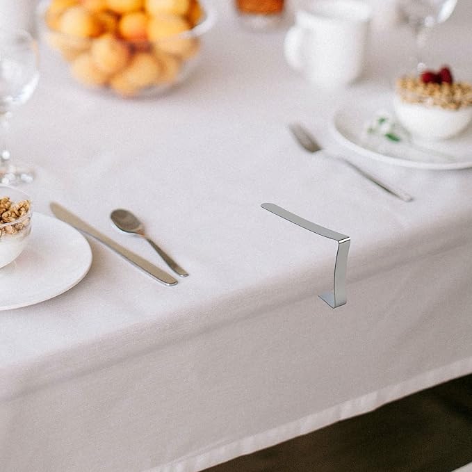 IFAMIO 24 Pack Stainless Steel Tablecloth Clips Metal Table Cover Holder Clamps Ideal Size for Picnic Outdoor Tables Restaurants Weddings Marquees Banquets Graduation Parties