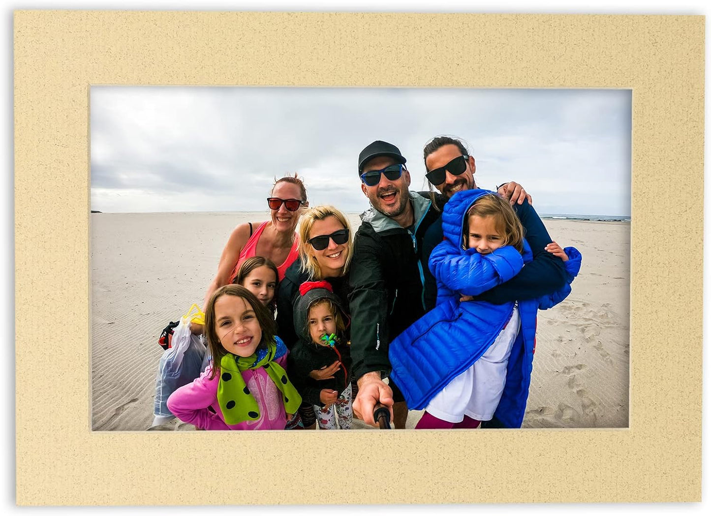 11x14 Mat for 8.5x11 Photo - Precut Tan Picture Matboard for Frames Measuring 11 x 14 Inches - Bevel Cut to Display Art 8.5 x 11 Inches - Acid Free Pack of 10 MATS with Backing Boards & Clear Bags