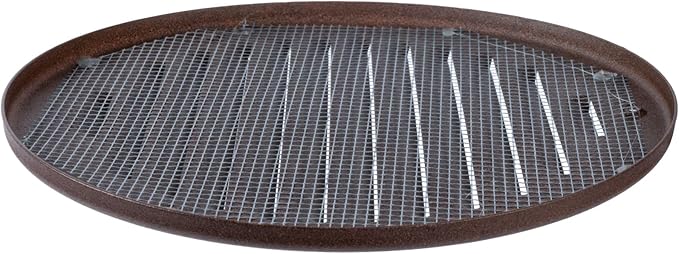 Round Ventilation Grille / 6'' Inch Inside Measurement/Black Metal Air Vent Louver - Inside/Outside use - / 7.25" Inch Outer Measurement