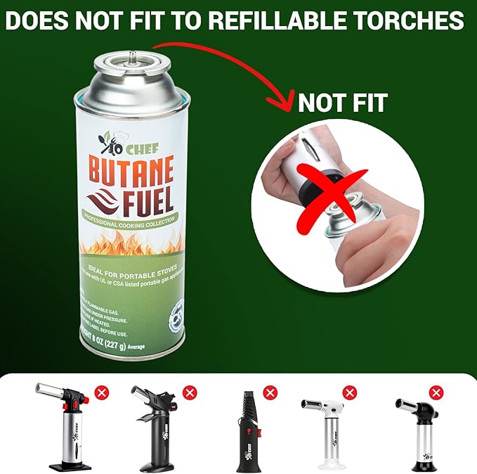 JoChef Butane Camping Stove - 9,500 BTU Portable Gas Stove
