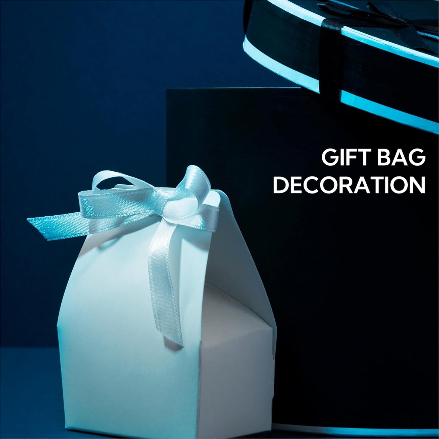 5/8 Inch 100 Yards Satin Ribbon Gold, Solid Color Fabric Ribbon for Gift Wrapping, Wedding, Polyester Gift Ribbon for Birthday Party Decoration, Craft, Hair, Floral, Sewing