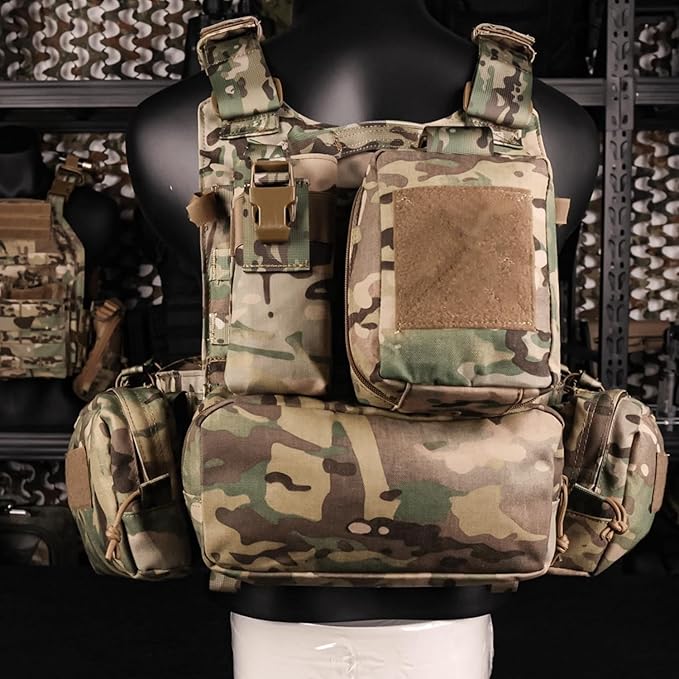 YAKEDA Tactical Outdoor Training Vest - Molle Vest With Multi-Functional Pouches For Training, Hunting & Hiking