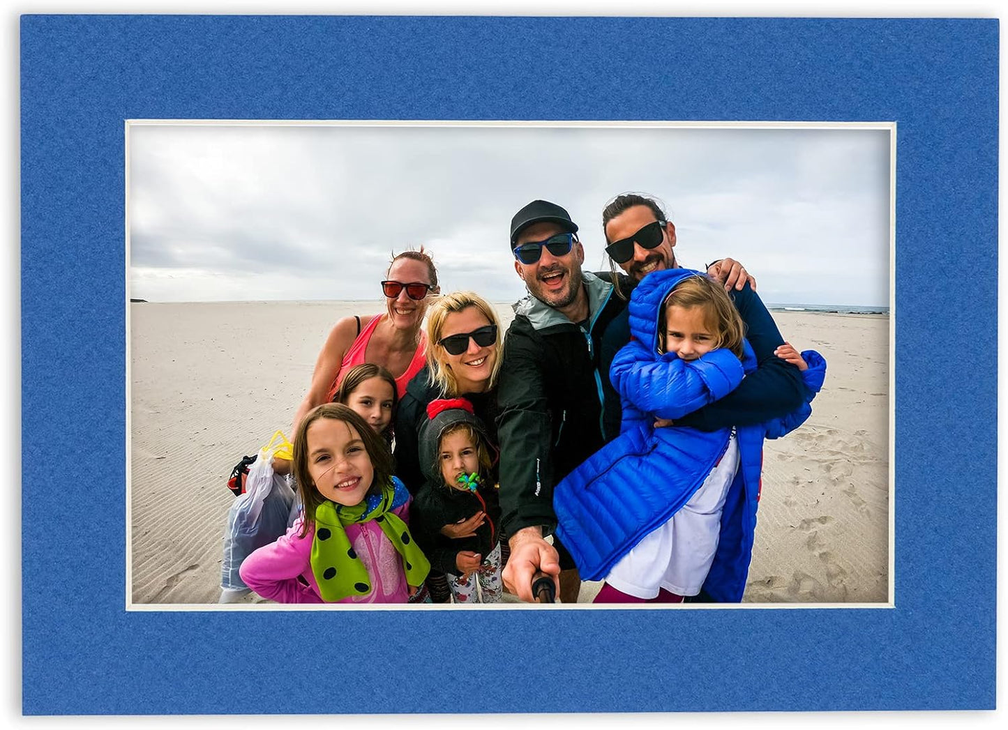 5x7 Mat for 8.5x11 Frame - Precut Mat Board Acid-Free Show Kit with Backing Board, and Clear Bags Royal Blue 5x7 Photo Matte Made to Fit a 8.5x11 Picture Frame Matboard for Framing, Pack of 10 Mats