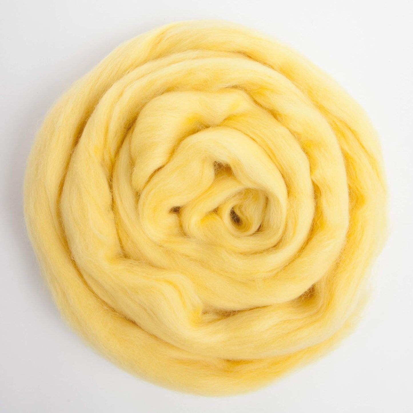 Desert Breeze Distributing 100% Natural Merino Wool Roving - Premium Combed Top Merino Roving Wool - Tapestry, Spinning, Wet Felting & Needle Felting Supplies - 21.5 Micron - 1 oz, Color Yellow