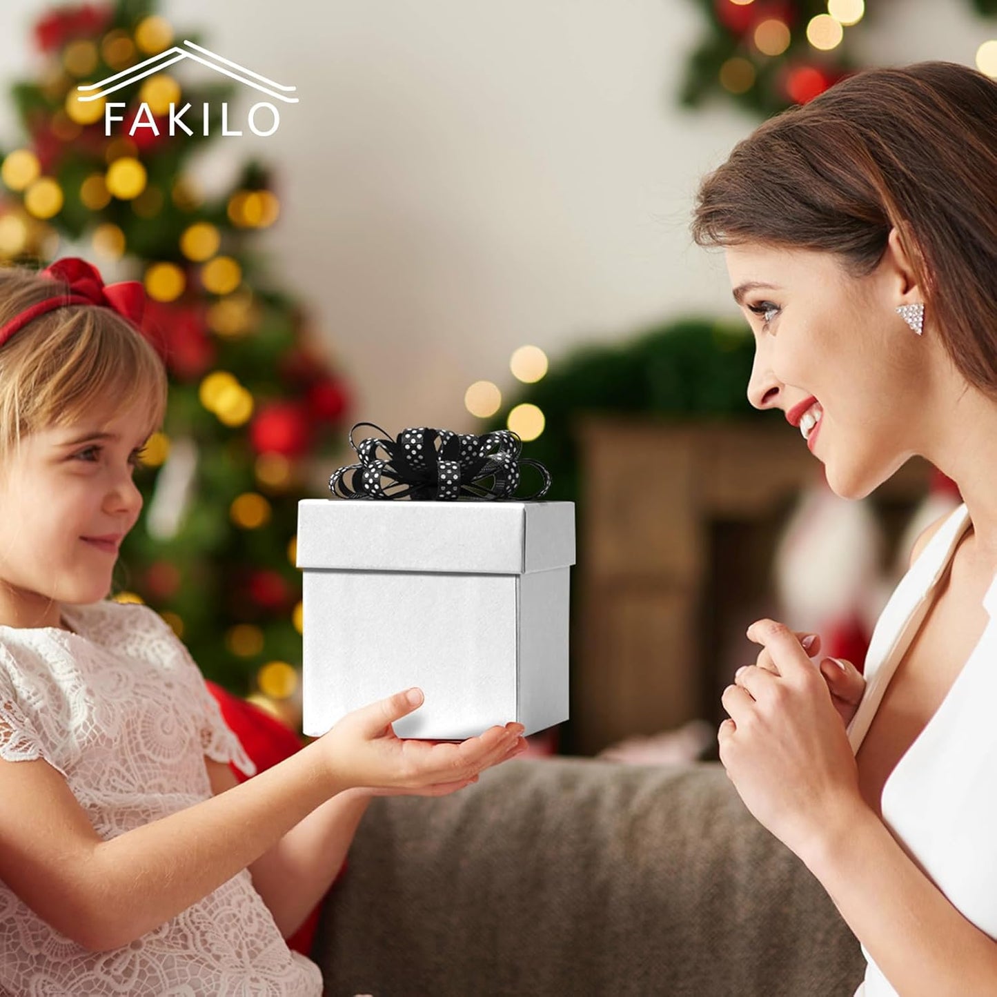 Polka Dot Grosgrain Ribbon 3/8 Inch, 25 Yards Spool Black and White Dot Craft Ribbon for Christmas Gift Wrapping DIY Crafts Hair Bows Wedding Party Decor Sewing and Home Decoration