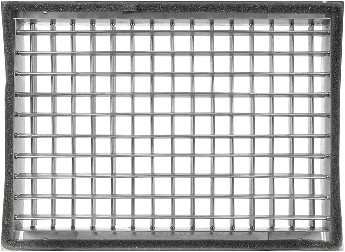 Repa Market 13" x 9" Inch Air Exhaust Grille for Round Ducts - 2 Adjustable Louvre Blades - Galvanized Air Supply Vent Cover - Side Fit Round Surface Canal Ducting from 19.68" to 35.43" Inches