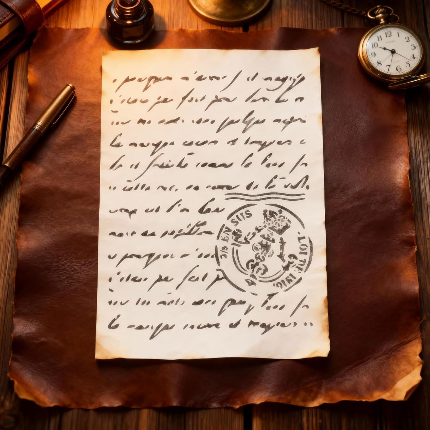 TIAMECH A4 Reusable Script Stamp Stencil for Painting - Vintage Paragraph Letters Layering Template, DIY Wall Art, Wood Furniture, Scrapbook & Crafts (8.3x11.7inch)