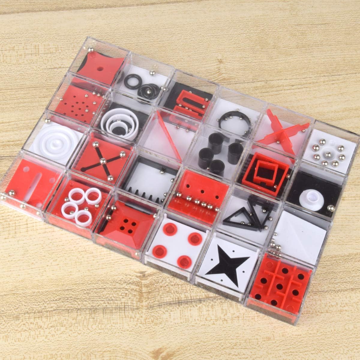Puzzle Toy Box Game Kids Teenager Balance IQ Party Favor Games Cube Puzzle Stocking Stuffers for Party Favors Supplies -24 Puzzles