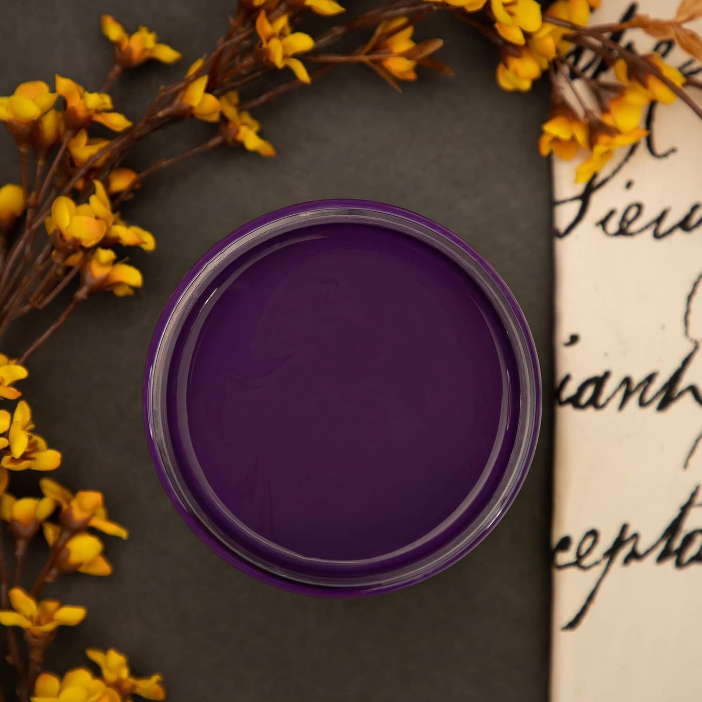 Dixie Belle Paint Company Chalk Finish Furniture Paint - Amethyst (8oz) - Matte Deep Purple Chic Chalk Mineral DIY Furniture Paint