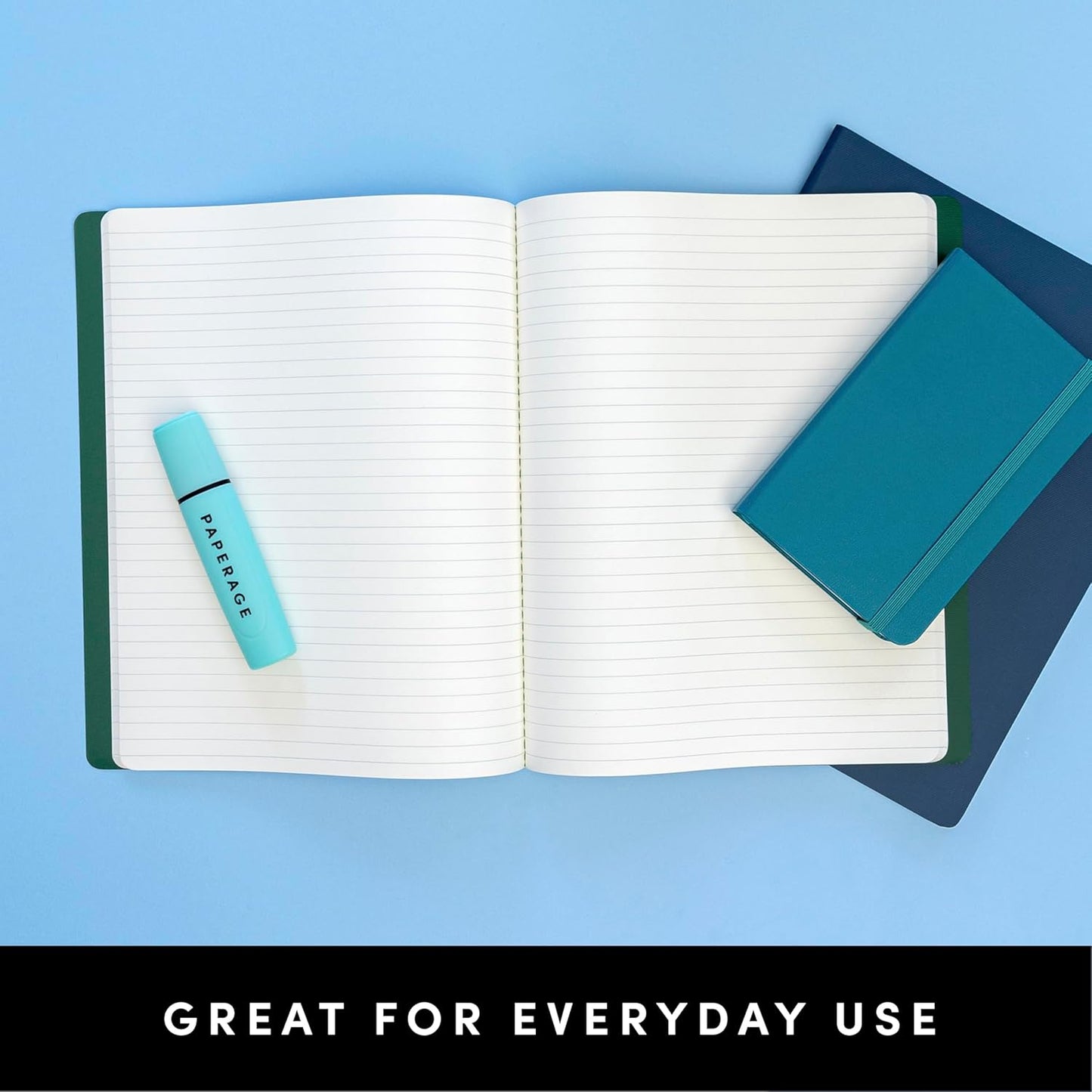 PAPERAGE Soft Cover Blank Journal Notebook, 2 Pack, (Burgundy), 100 Pages, Large 7.5 inches x 9.5 inches, Ideal for Sketch Book, Note Taking & Travel Journal