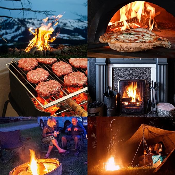 Fire Starter, 108 Count Natural Fire Starters for Fireplace, Charcoal Starter, Fire Starters for Grill, Campfires, Fireplace, BBQ, Firestarters for Indoor Outdoor Fire Pit, Wood Fireplace Starters