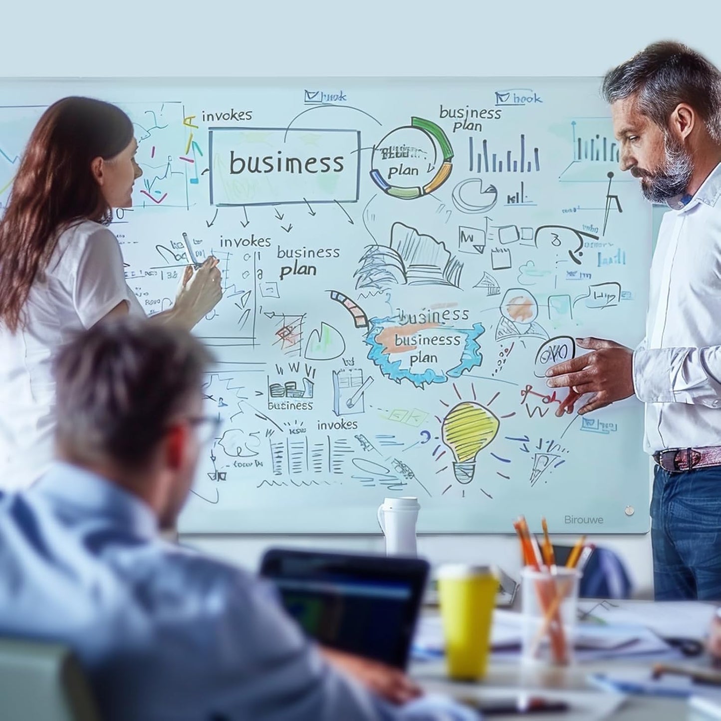 Glass Whiteboard 36 * 72Inches