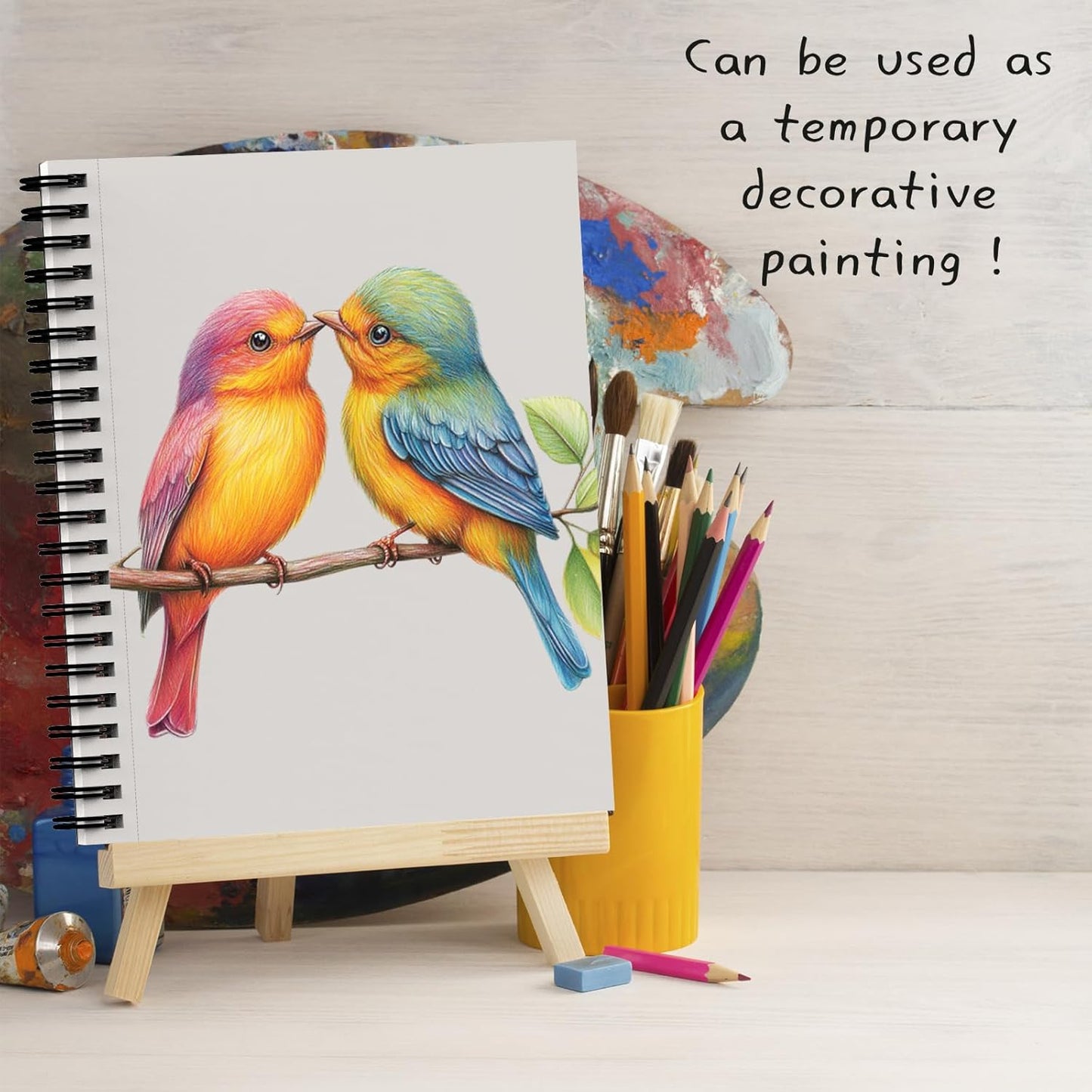 5.5" x 8.5" Sketch Book ,2 Pack 80-Sheets (68lb/100gsm),Double-Sided Hardbound Sketchbook, Spiral Bound,Acid Free Paper Painting Drawing Writing Sketching Pad for Kids Adult Teens Girls Boys