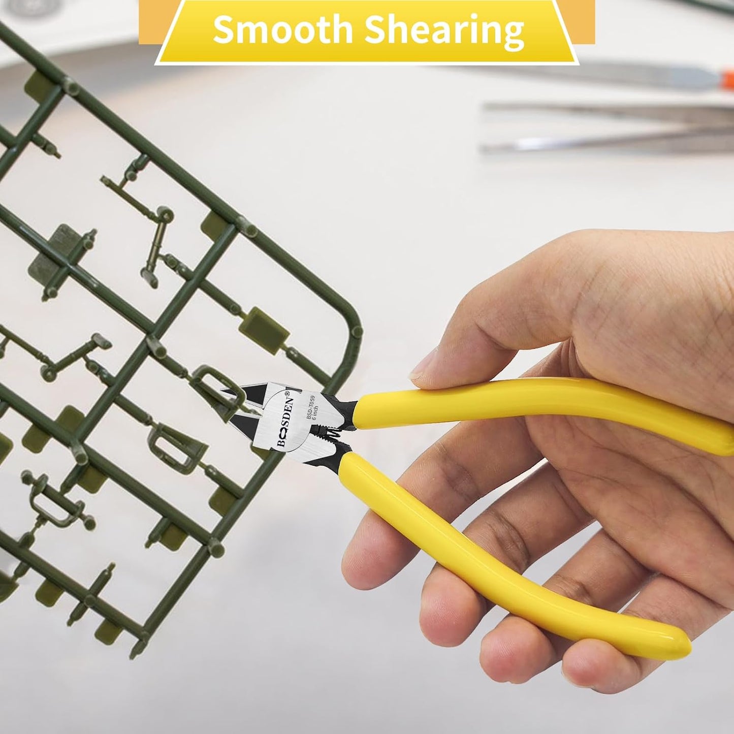 BOOSDEN 5 PACK 6'' Wire Cutters, Diagonal Cutting Pliers, Dikes Side Cutters, Barbed Wire Snips, Precision Spring Loaded Wire Cutters, Mini Wire Cutter Set for Floral, Electrical, Crafting, DIY