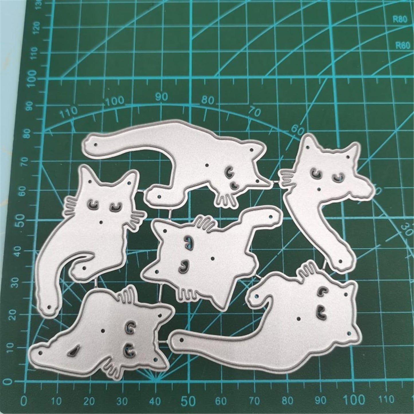 Cutting Dies Metal Stencils Scrapbooking Tools DIY Embossing Template for Paper Card Making Album Arts Crafts Supplies (Cat-10.7x8.6cm)