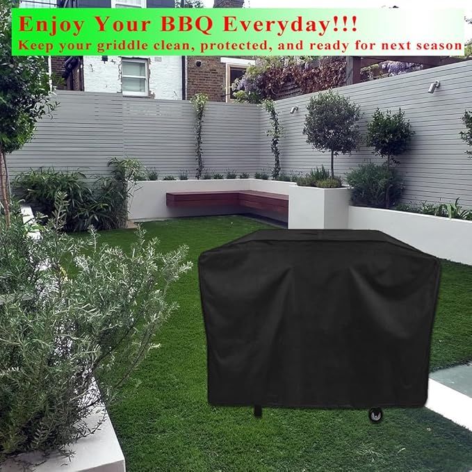 Griddle Cover for Blackstone Model 2165 Pro Series 2 Burner 22 Inch Griddle with Hood, 600D Heavy Duty Waterproof Flat Grill Cover for Blackstone 2165 Griddle Cover Replacement