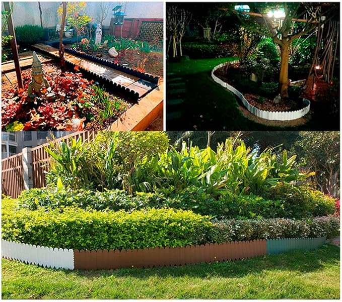 Garden Fences Garden Scenery Decorative Outdoor Fences Portable Fences Garden Edging Patio Partition Fences Black
