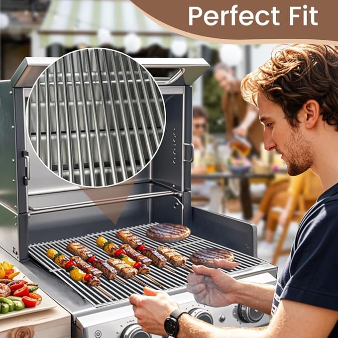 SH2Z (2-Pack) Stainless Steel Grill Cooking Grate for Pit Boss 820 Series Parts, Pit Boss Pro Series 850, Pit Boss Pro II 850 Grills, Pit Boss Navigator 850 Wood Pellet Grills