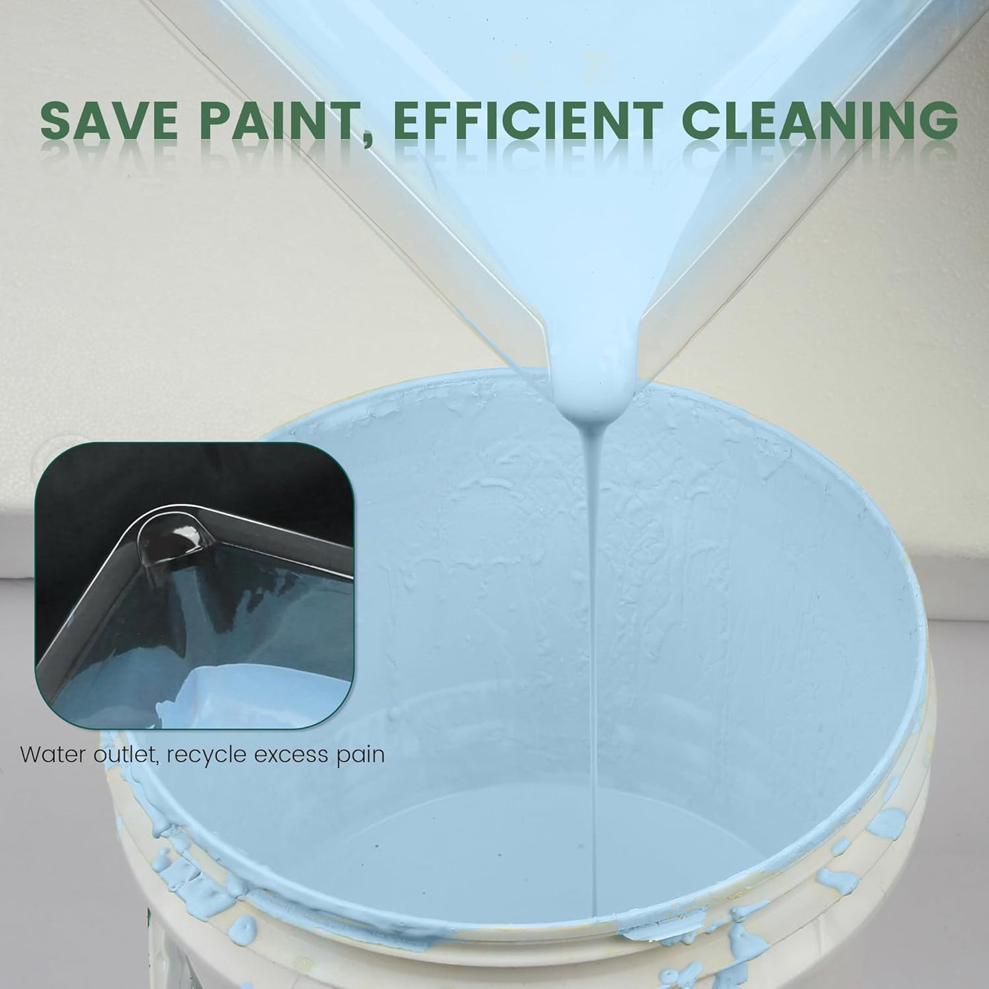 Voomey Paint Tray Liner Disposable,Paint Pan Liners,24 Pcs Heavy-Duty Plastic Paint Tray Liners for House Painting, Leak-Proof & Easy Cleanup (Only Compatible with Voomey 17pcs Paint Roller Kit)