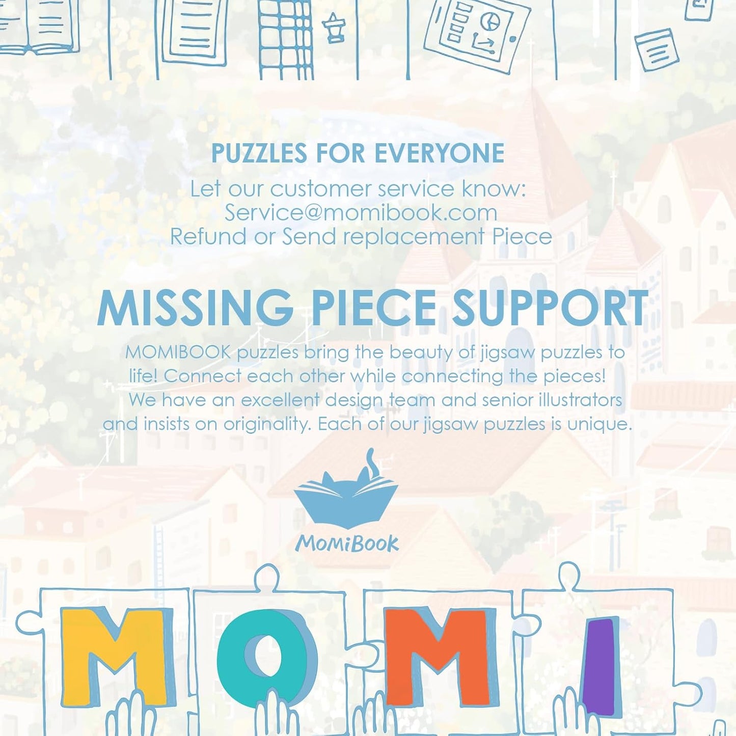 MOMIBOOK Puzzles for Adults 1000 Pieces Jigsaw Puzzles of Go for A Walk, Painting Image Difficult Challenging Hard Impossible Puzzle Unique Funny Party Christmas Birthday Gifts