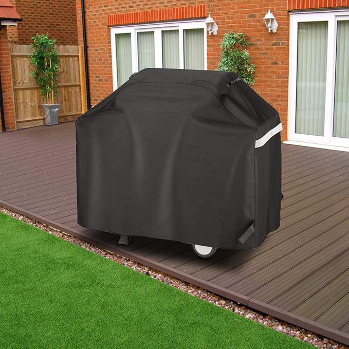 Utheer 65 Inch Barbecue Grill Cover, Heavy Duty Waterproof Charcoal Gas Grill Cover, Special Fade and UV Resistant Material, All Weather Protection, for Weber Char-Broil Nexgrill Brinkmann and More