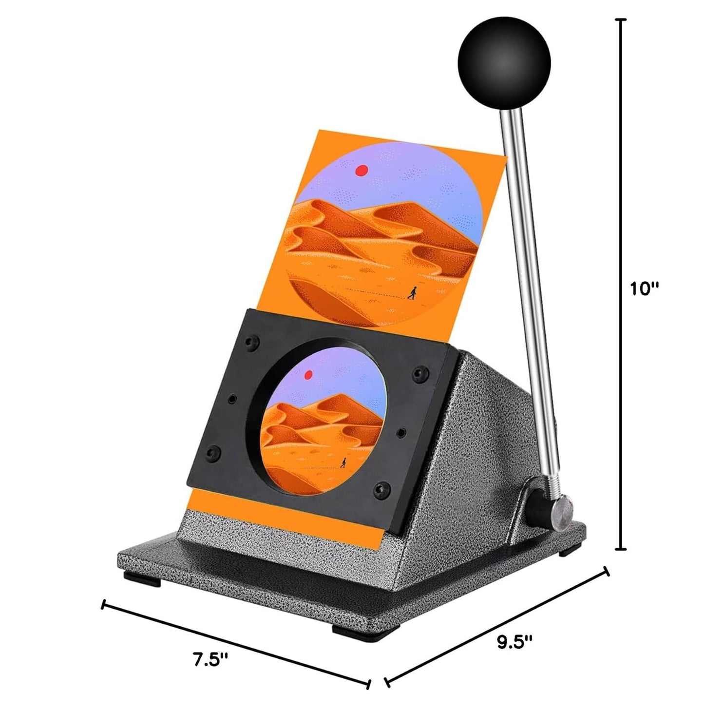 1.46"/37mm Button Paper Cutter 1.89"/48mm Circle Cutter Paper Puncher Precise Graphic Punch Die Cutter Cuts for Making 1.46-inch/37mm Buttons