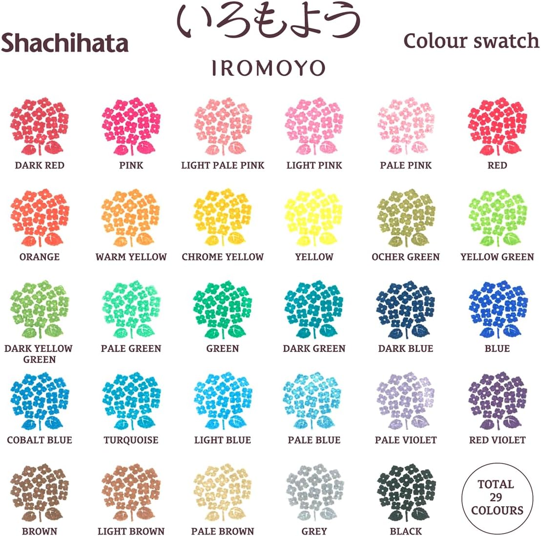 IROMOYO WARABE Stamp PAD, Small Traditional Japanese Ink Colour, Oil-Based Ink pad - Cobalt Blue