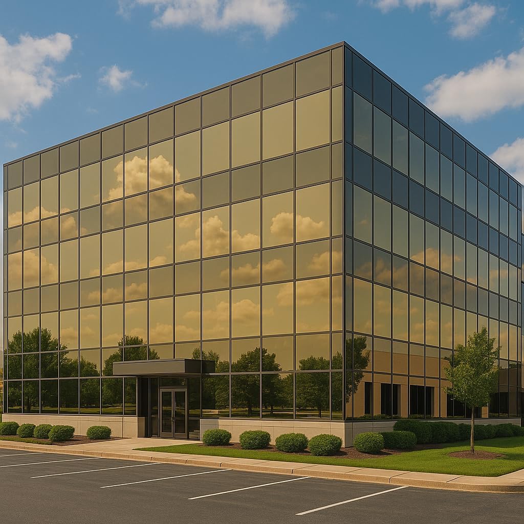 Rockrose Professional Window Tint for Home – One Way Privacy Window Film for Home Offices Heat Blocker Reflective Adhesive Mirror Tint with 99% UV Block – Gold-Silver 24 in x 15FT