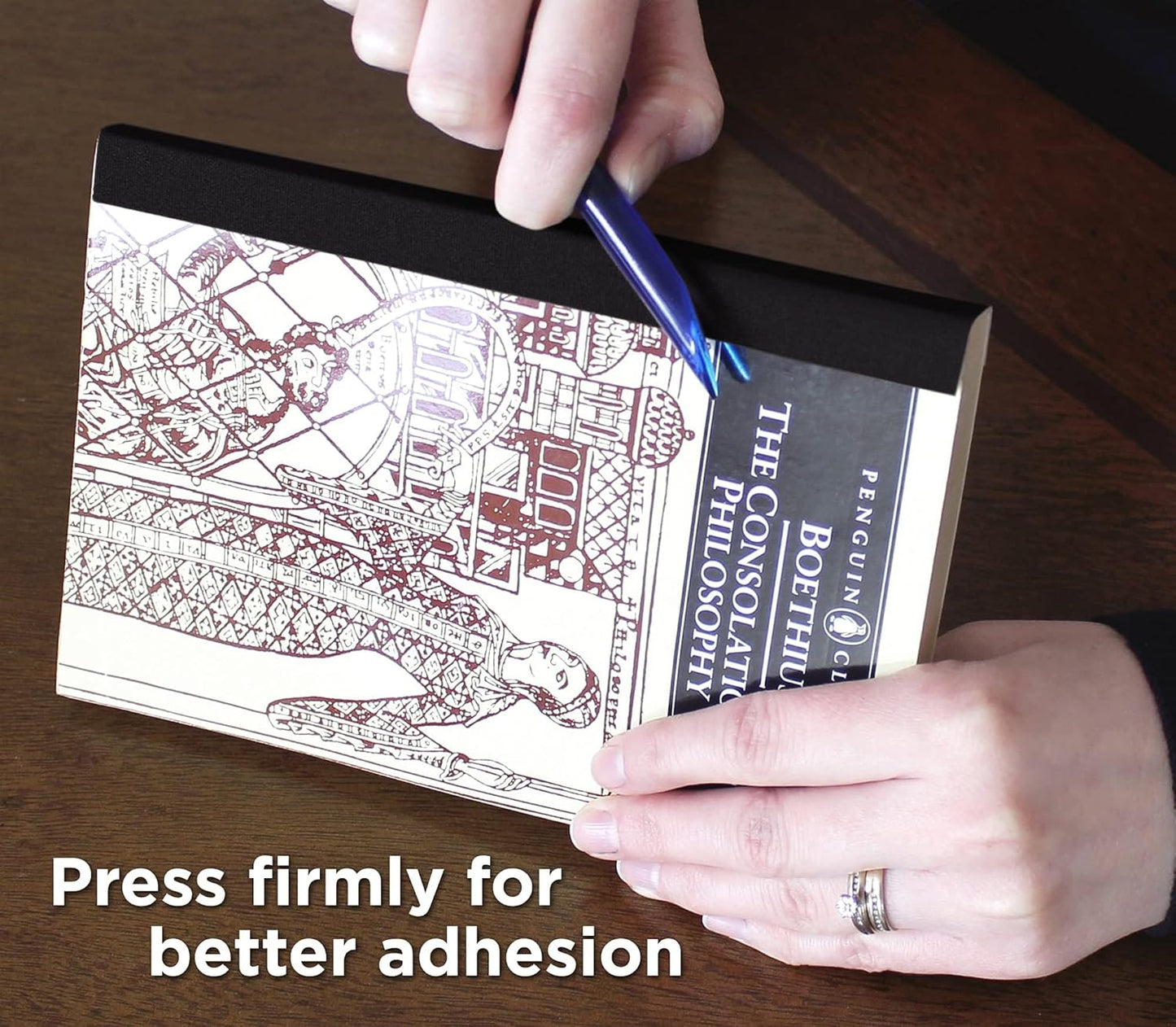 BookGuard 1-1/2 Inch Wide Bookbinding Tape, Ideal for Arts, Office, and Library Supplies, Vinyl Coated Cotton Cloth Book Repair Tape - 15 Yards, Black