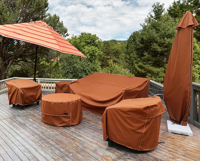 NettyPro Grill Cover Heavy Duty Waterproof 32 inch, Outdoor 2 Burner BBQ Gas Grill Cover for Outside Small Weber, Char-Broil, Brinkmann, Jenn Air, Nexgrill Barbecue, Brown