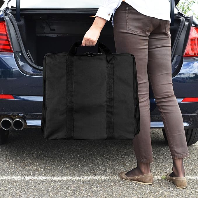 Griddle Lid for Blackstone 17 Inch Adventure Ready 1832 Tabletop Griddle, 1650 Flat Top Grill Station, Hinged Lid Hard Cover with Carry Bag and Cover for Blackstone Flat Top Grill